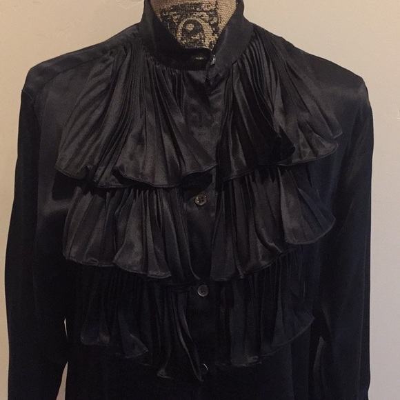 Silk ruffled blouse - Picture 2 of 4